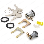 กุญแจรถยนต์ กุญแจประตูรถ ข้างซ้าย+ขวา 1 ชุด สีเงิน สำหรับ Nissan Big-M D21 ปี 1986-1997